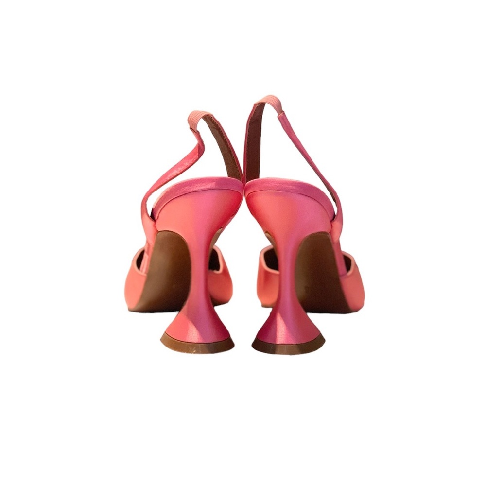 Crystal-Embellished Begum Satin Slingback pumps, Women, Pink, Pumps, High Heel - Picture 3 of 6
